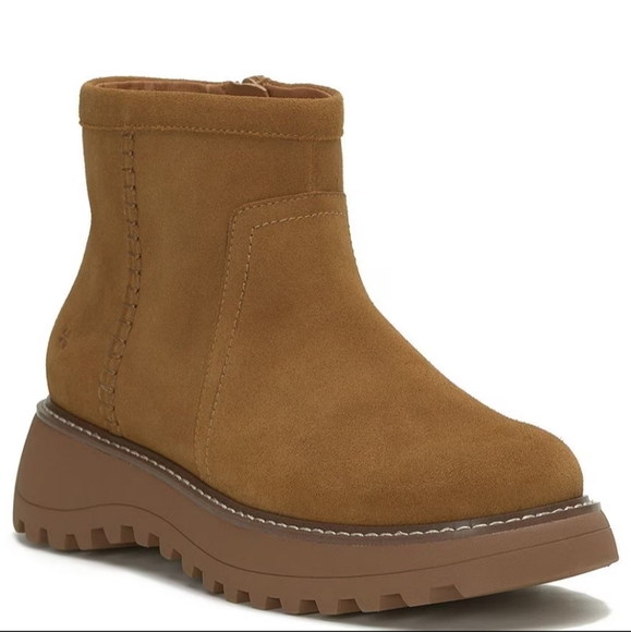 Lucky Brand Shoes - Lucky Brand Chameli Suede Lug Women's Booties 8M